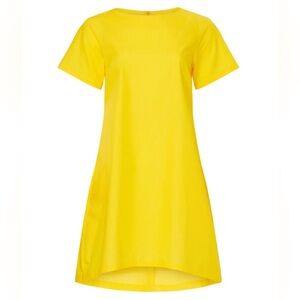Osman Yousefzada collective Yellow T-Shirt Dress cotton crew neck short sleeve 2